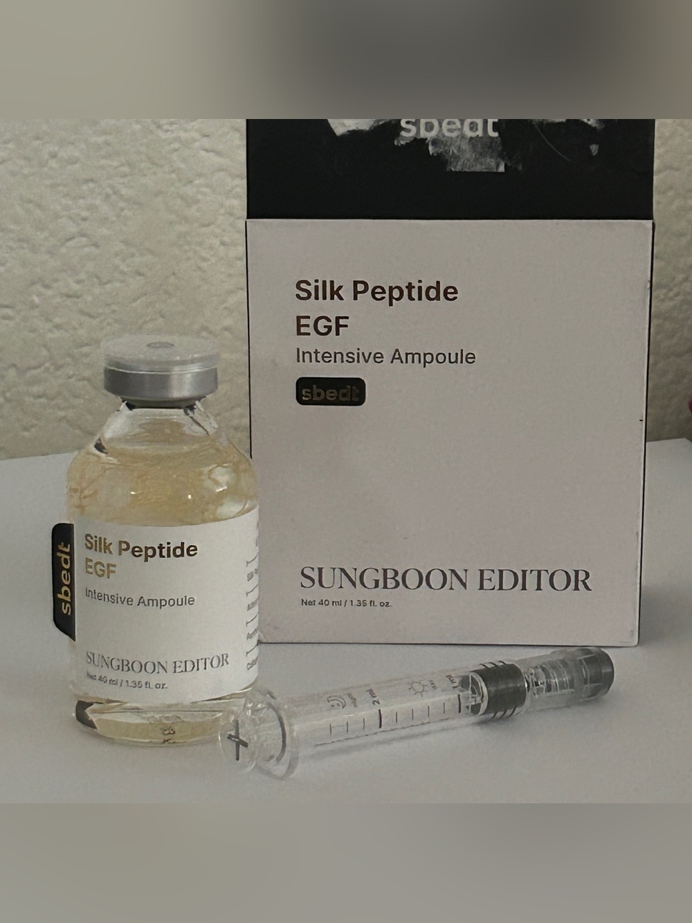 SUNGBOON EDITOR Silk Peptide EGF Intensive Skincare - New in box